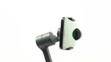 Akıllı telefon ile Steadicam kameraya yeşil ekran dönüm.