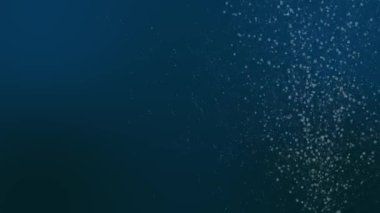 Hareket eden ve yukarı doğru yükselen küçük kabarcıklar 3d animasyon. Alfa kanallı