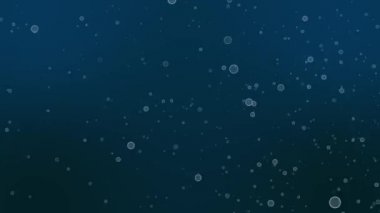 Ekranda hareket eden bir çizgi film baloncuklarının tek tip dağılımı.
