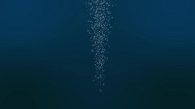 Basınç altında yükselen küçük hava oksijen3d animasyon.