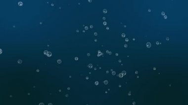 Kaotik bir şekilde yükselen kabarcıklar Loopable animasyon.