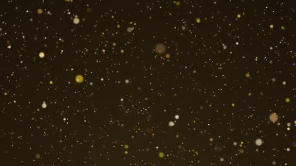 Estrellas oro brillante movimiento fondo — Vídeo de stock