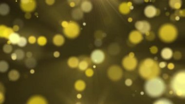 Altın tozu bokeh animasyon