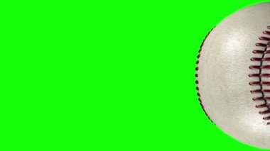 3d animasyon, beyzbol topu şeffaf bir arka plan üzerinde haddeleme.