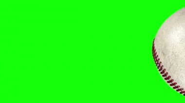 Şeffaf bir arka plan geçiş klasik beyzbol topu 3d animasyon.