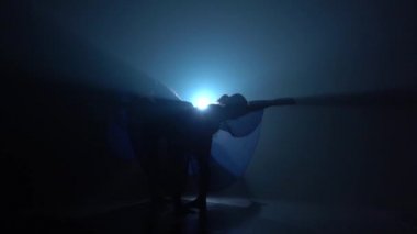 Modern bale dans dört genç harika balerin yavaş hareket.