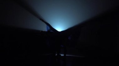 Zarif kadın dans modern bale. Yavaş çekim