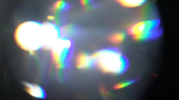 Zniekształcenia obiektywu 4K Light Horizon, jasne obiektywy Flare miga dla przejść, tytuły i nakładki, impulsy świetlne i świeci. lekki wyciek w Ultra High Definition na ciemnym tle z rozbłyskiem prawdziwej soczewki — Wideo stockowe