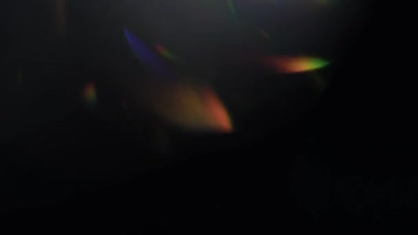 Distorsioni delle lenti 4K Light Horizon, Bright Lens Flare lampeggia per transizioni, titoli e sovrapposizioni, impulsi di luce e luci. perdita di luce in Ultra alta definizione su sfondo scuro con riverbero della lente reale — Video Stock