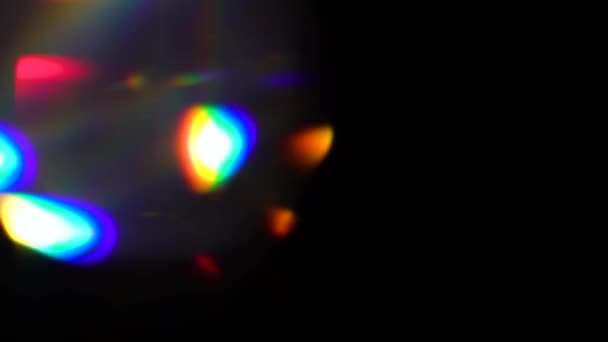 Distorsioni delle lenti 4K Light Horizon, Bright Lens Flare lampeggia per transizioni, titoli e sovrapposizioni, impulsi di luce e luci. perdita di luce in Ultra alta definizione su sfondo scuro con riverbero della lente reale — Video Stock