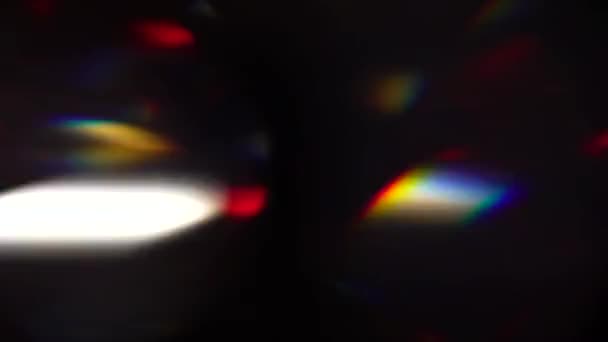 Distorsioni delle lenti 4K Light Horizon, Bright Lens Flare lampeggia per transizioni, titoli e sovrapposizioni, impulsi di luce e luci. perdita di luce in Ultra alta definizione su sfondo scuro con riverbero della lente reale — Video Stock