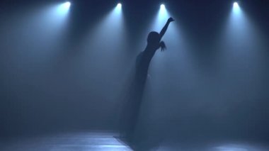 Klasik balenin tutu dans unsurları nda zarif balerin.