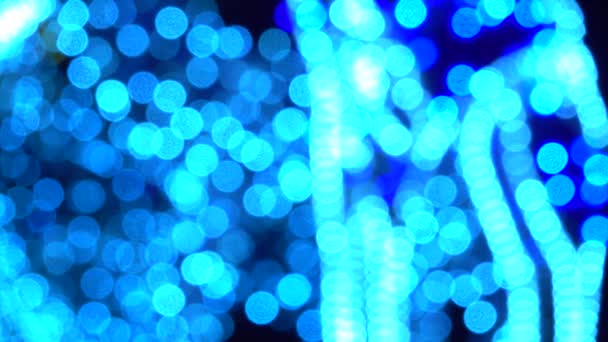 Astratto Luci di Natale offuscate sfondo Bokeh . — Video Stock