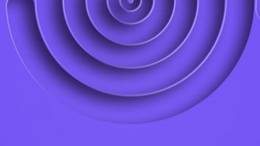 Bükülme ve bükülme etkisi olan soyut spiral daireler. Mavi halkalar 3 boyutlu canlandırma.