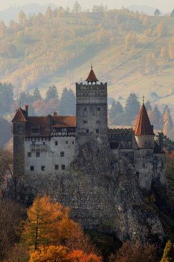 Brasov, Transilvanya. Romanya. Bran Ortaçağ Şatosu, Drakula efsanesiyle bilinir..