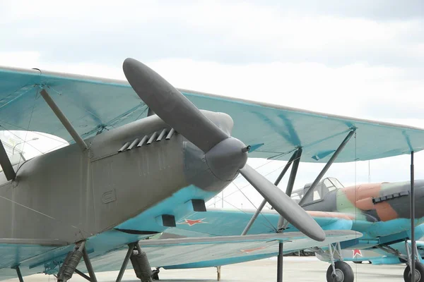 Open Air Museum Exhibition Complex Military Aviation Verkhnyaya Pyshma — Stock Photo, Image