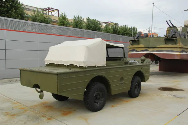 Museo Complejo Exposiciones Vehículos Blindados Militares Equipos Automoción Aire Libre — Foto de Stock