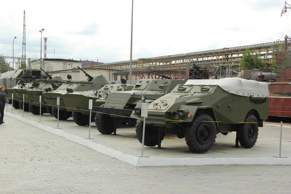 Museu Complexo Exposição Veículos Blindados Militares Equipamentos Automotivos Livre Verkhnyaya — Fotografia de Stock