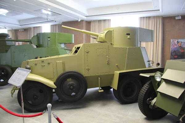 Museum Tentoonstellingscomplex Van Militaire Gepantserde Voertuigen Auto Uitrusting Open Lucht — Stockfoto