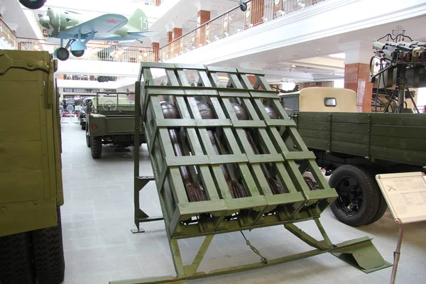 Museum Tentoonstellingscomplex Van Militaire Gepantserde Voertuigen Auto Uitrusting Open Lucht — Stockfoto