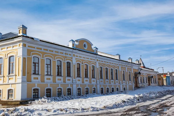 Έρευνα Πόδια Τους Ιστορικούς Στην Πόλη Του Troitsk Για Δείτε — Φωτογραφία Αρχείου