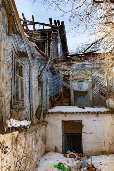 Spacer Badawczy Historykami Mieście Troitsk Aby Zobaczyć Zabytki Architektury Ich — Zdjęcie stockowe