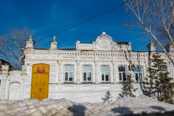 Výzkum Procházka Historiky Městě Troitsk Vidět Architektonické Památky Jejich Zničení — Stock fotografie