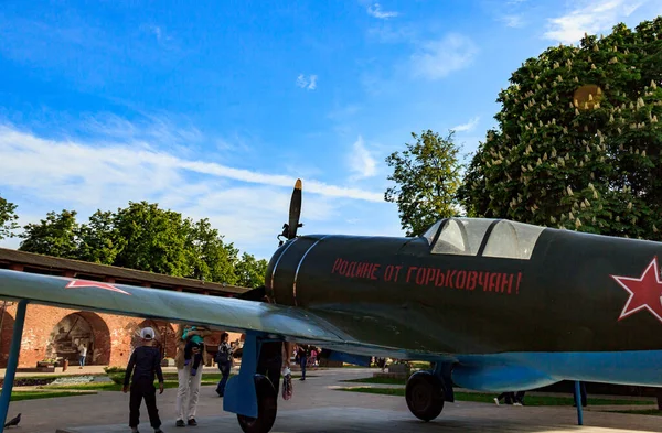 Turist Sommar Promenad Genom Historiska Platserna Nizhny Novgorod — Stockfoto