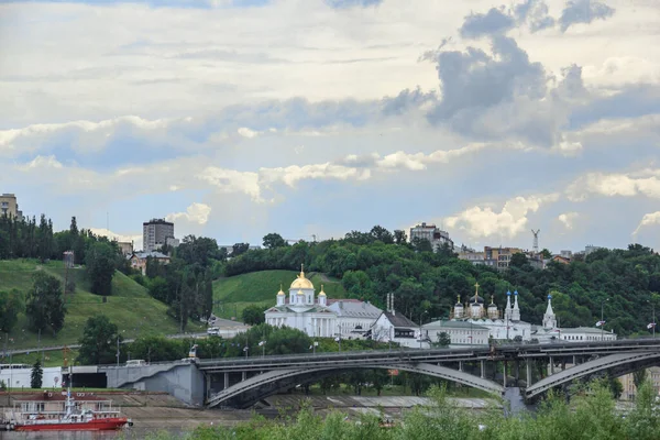 Paseo Turístico Verano Por Los Lugares Históricos Nizhny Novgorod — Foto de Stock