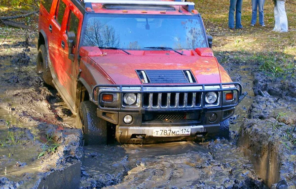 Allenamento Road Corse Amatoriali Vetture Private Velocità Sul Fuoristrada — Foto Stock