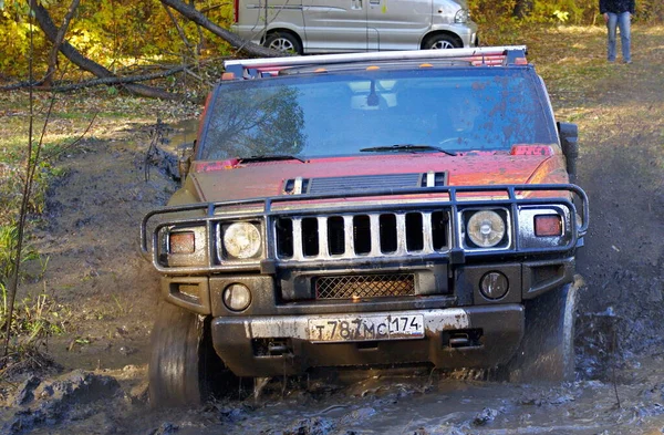 Allenamento Road Corse Amatoriali Vetture Private Velocità Sul Fuoristrada — Foto Stock