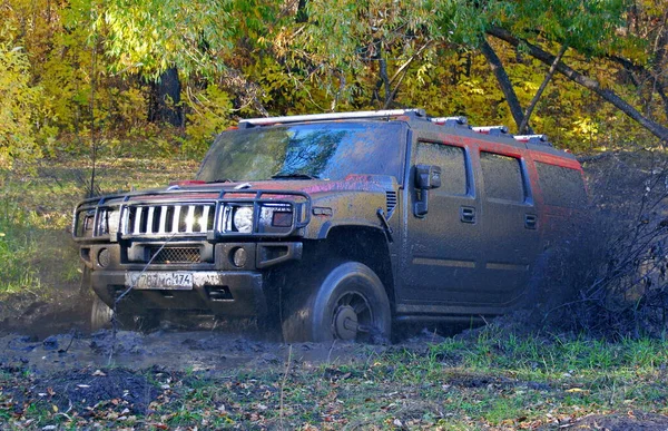 Тренування Позашляхових Аматорських Перегонів Приватних Автомобілях Швидкістю Бездоріжжі — стокове фото