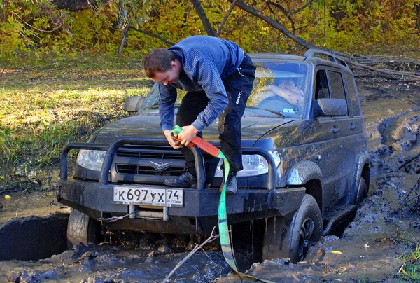 Обучение Внедорожных Любительских Гонок Частных Автомобилях Скорости Бездорожью — стоковое фото