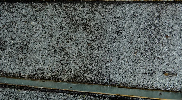 Eine Poröse Textur Bestehend Aus Kleinen Steinen Von Grauweißer Und — Stockfoto