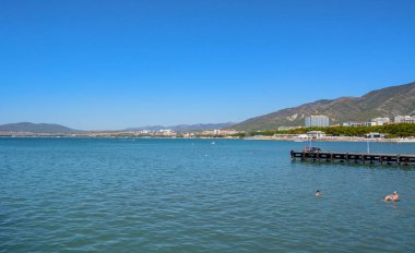 Tatilin sırasında açık denizde yat gezileri. bulanık odak