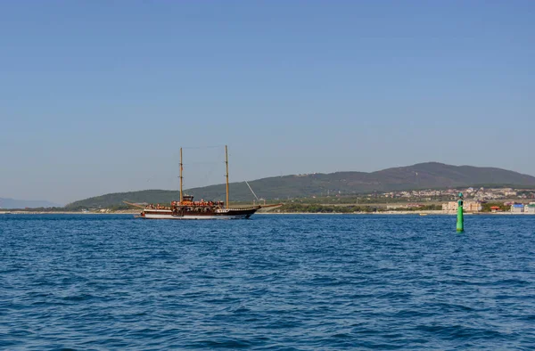 Yacht Trips Open Sea Your Vacation Blurry Focus — Stock Photo, Image