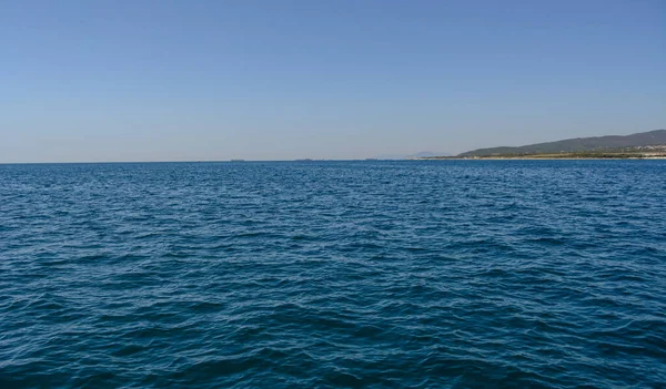 Excursiones Yate Mar Abierto Durante Sus Vacaciones Enfoque Borroso — Foto de Stock