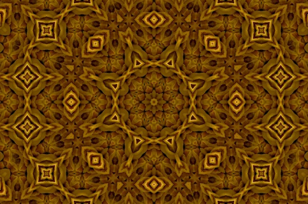 Yellow Mandala Flower Background — Stock Photo, Image