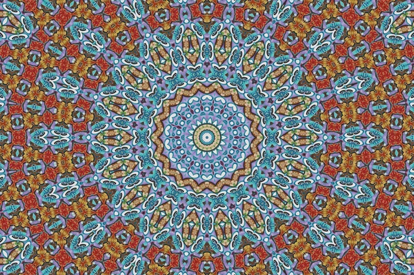 Colorful Mandala Background Star — Stock Photo, Image