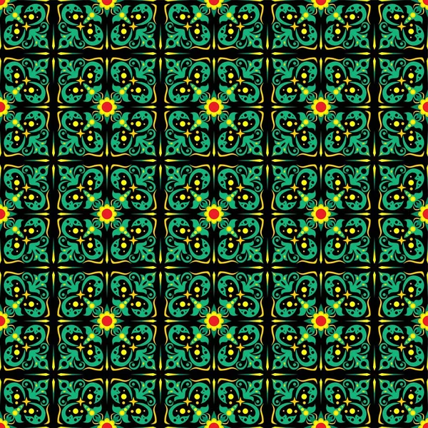 Традиционный Простой Геометрический Бесшовный Рисунок Фона Батикового Мотива Стильный Векторный — стоковый вектор