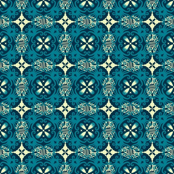 Modèle Homogène Modèle Ethnique Motif Tissu Design Inspiration Design Vectoriel — Image vectorielle