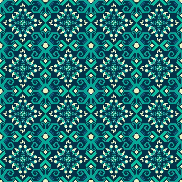 Zökkenőmentes Etnikai Minta Szövet Motívum Design Vektortervezés Inspiráció Kreatív Textil — Stock Vector