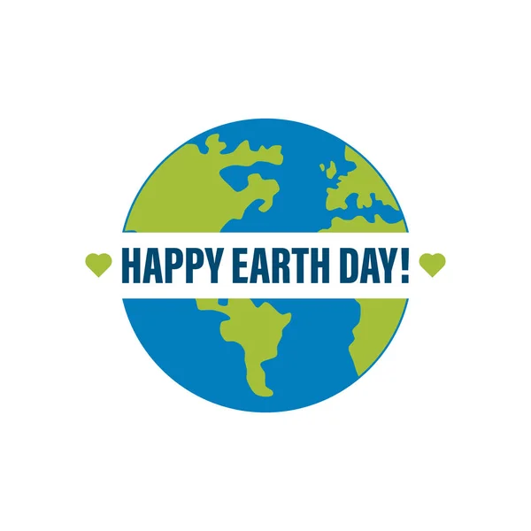Happy Earth Day Banner Ilustracja Szczęśliwego Sztandaru Dzień Ziemi Dla — Wektor stockowy