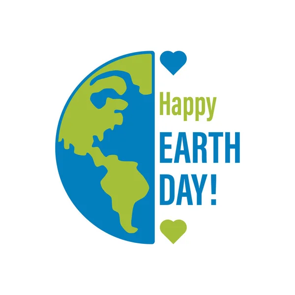Bannière Happy Earth Day Illustration Une Bannière Happy Earth Day — Image vectorielle