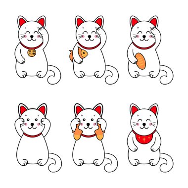 Asya Japon kedi hatırası oyuncak şans sembolü Maneki..