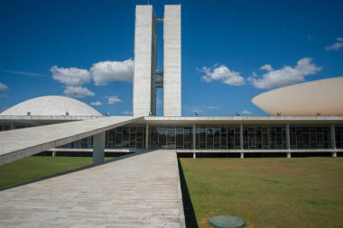 Braslia, Distrito Federal, Brezilya - 3 Mayıs 2016: Federal Senato düşük açı