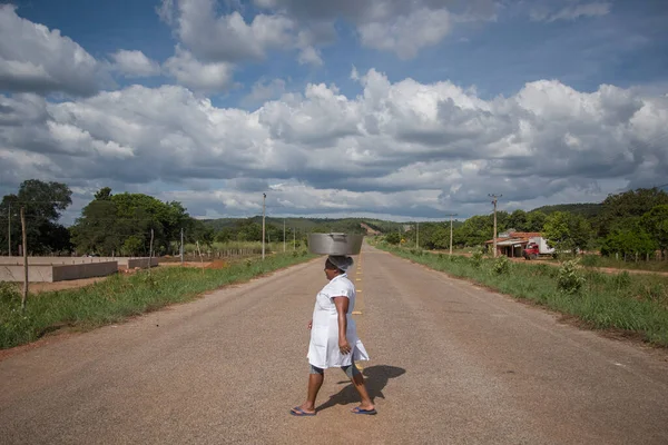 Barra Aroeira Santa Tereza Tocantins Tocantins Brasil Maio 2016 Mulher — Fotografia de Stock