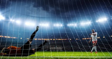 Profesyonel Stadyumu futbol oyun andan