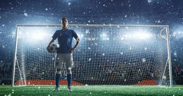 Momento Jogo Futebol Estádio Profissional — Fotografia de Stock