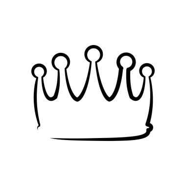 Royal crown simgesi. Tek yüksek kaliteli anahat simgesi. Tasarım öğesi. Vektör.